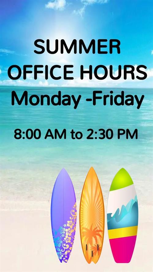  Summer Office Hours