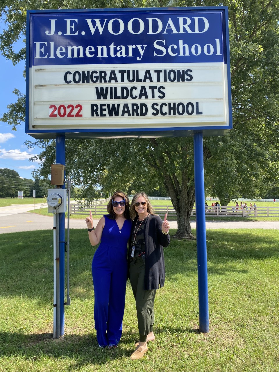 Principal Carol Ann Jent and AP Wolaver