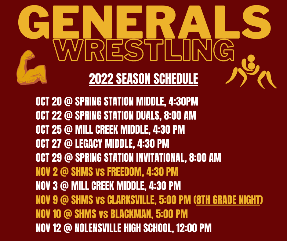 Wrestling add with Dates and Times