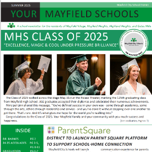  YOUR MAYFIELD SCHOOLS: Summer 2025