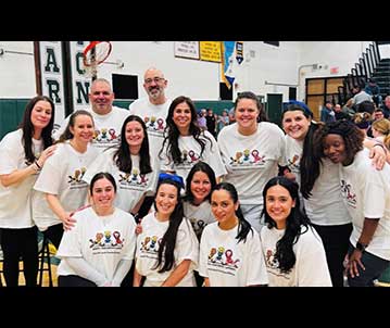 The world-famous Harlem Wizards took on the (locally famous) Merrick teachers on April 9 in a full-court spectacle that was a fundraising success.