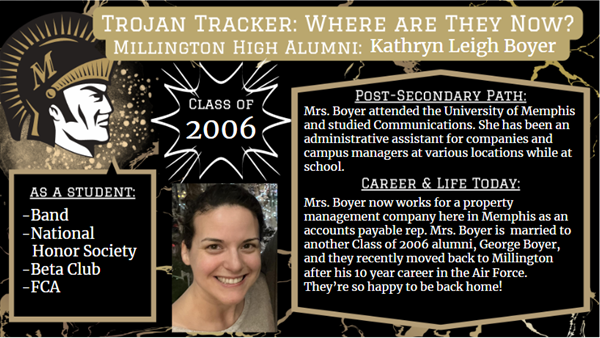 Once a Trojan, Mrs. Boyer