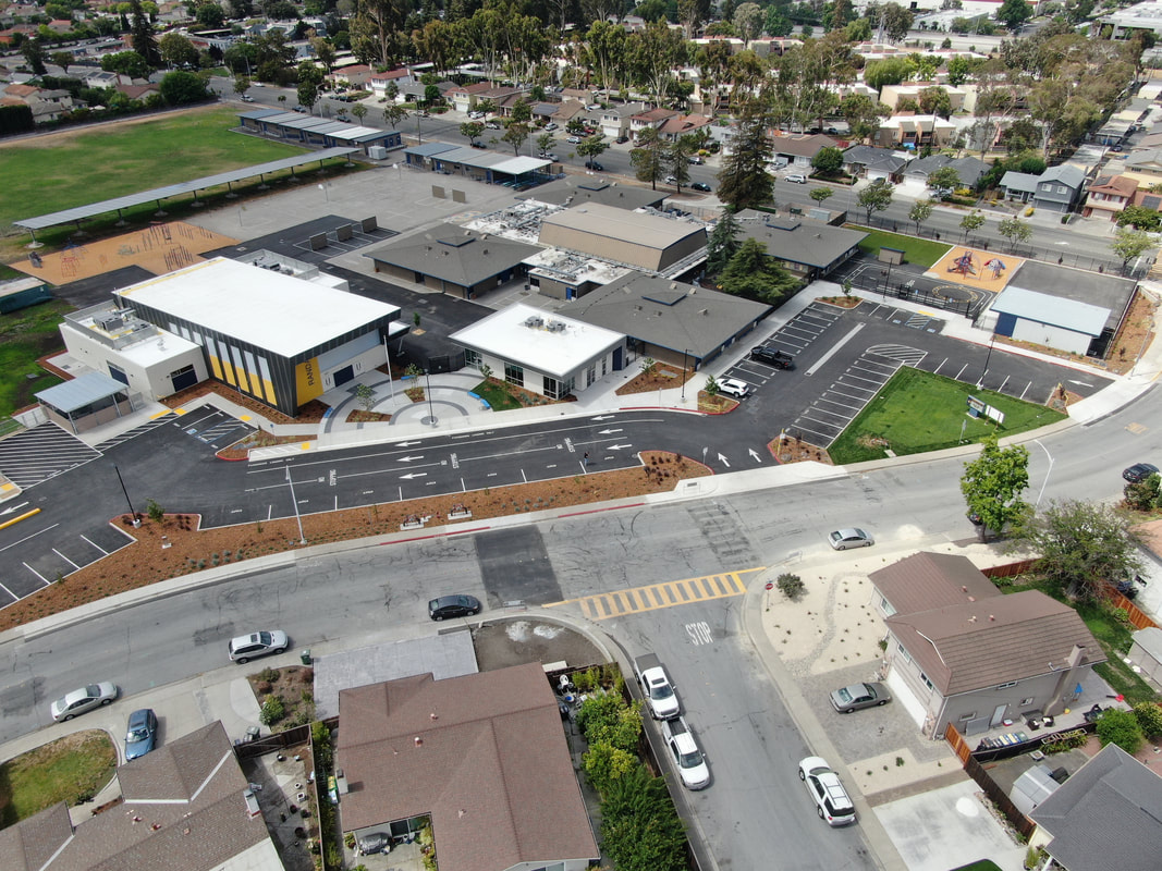 Drone picture of the entire completed Randall Project.  
