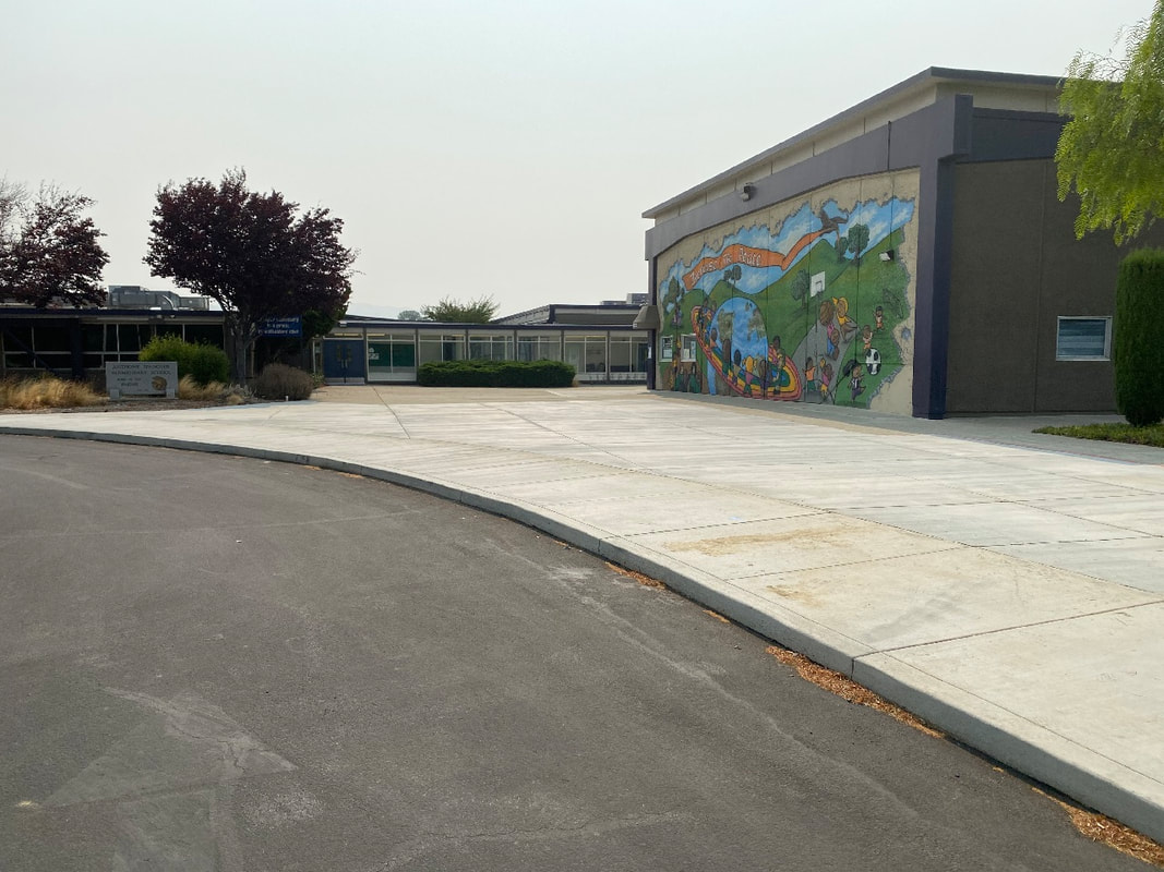 New pavement at Spangler 