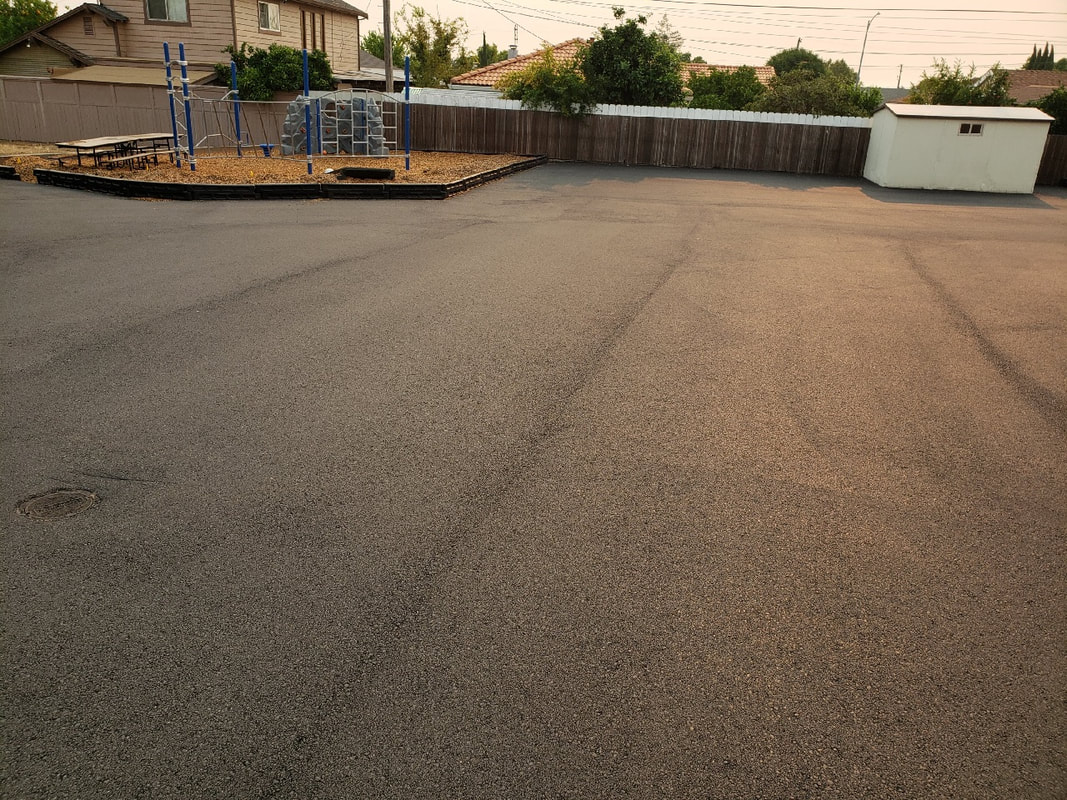 Weller asphalt in kinder playground