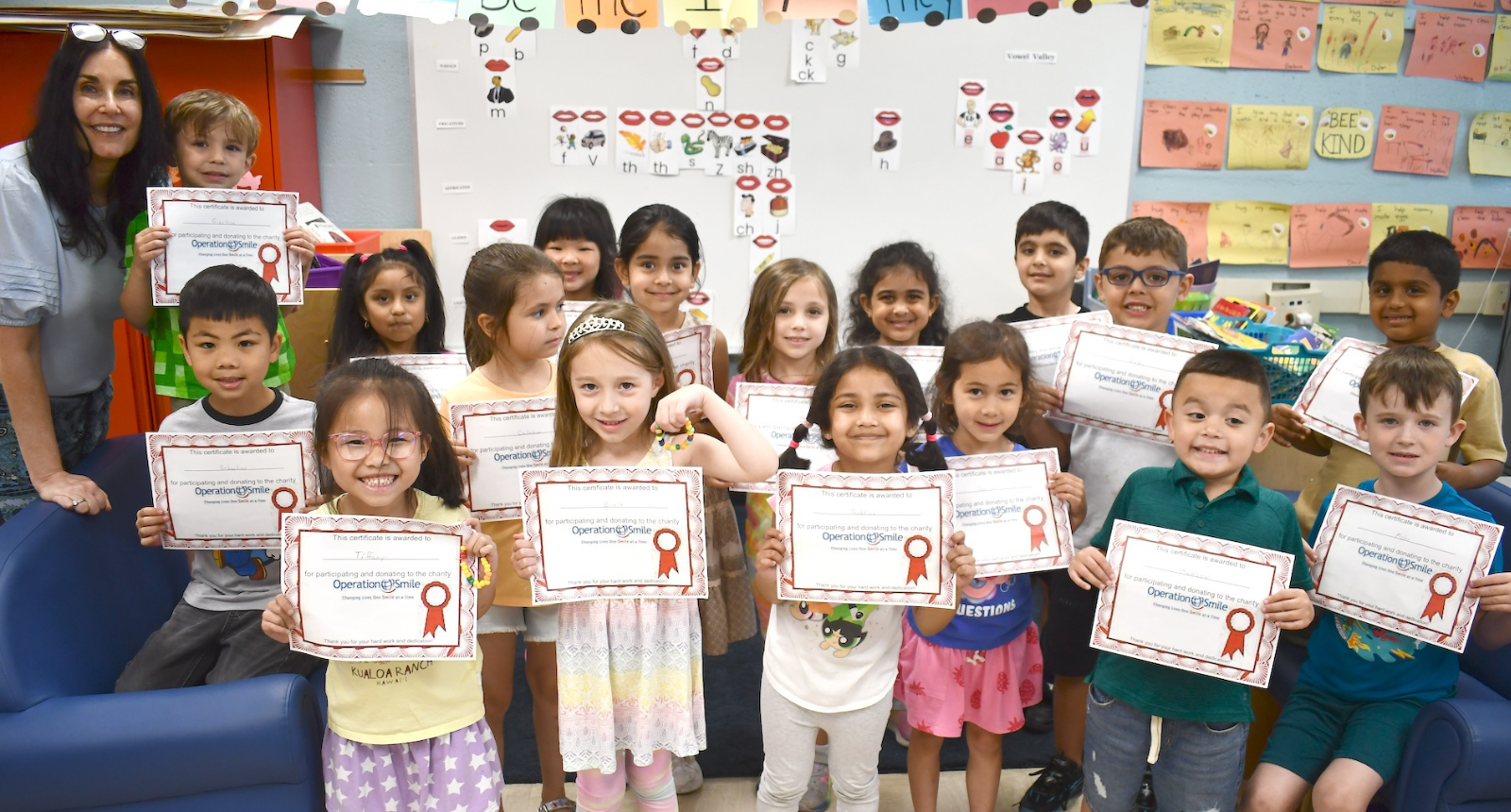 Kindergartners Raise Money for Operation Smile