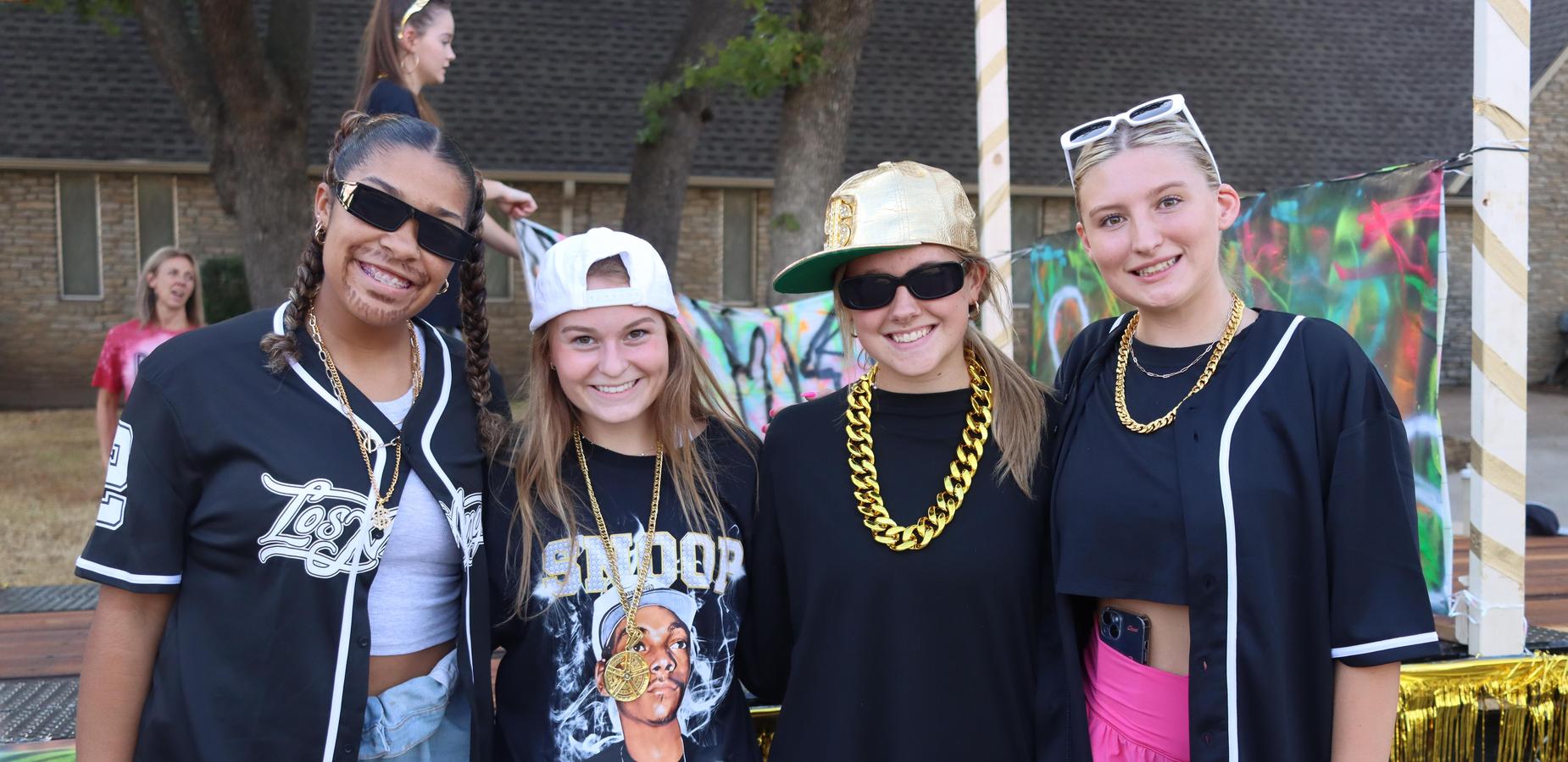 Senior Float at Homecoming