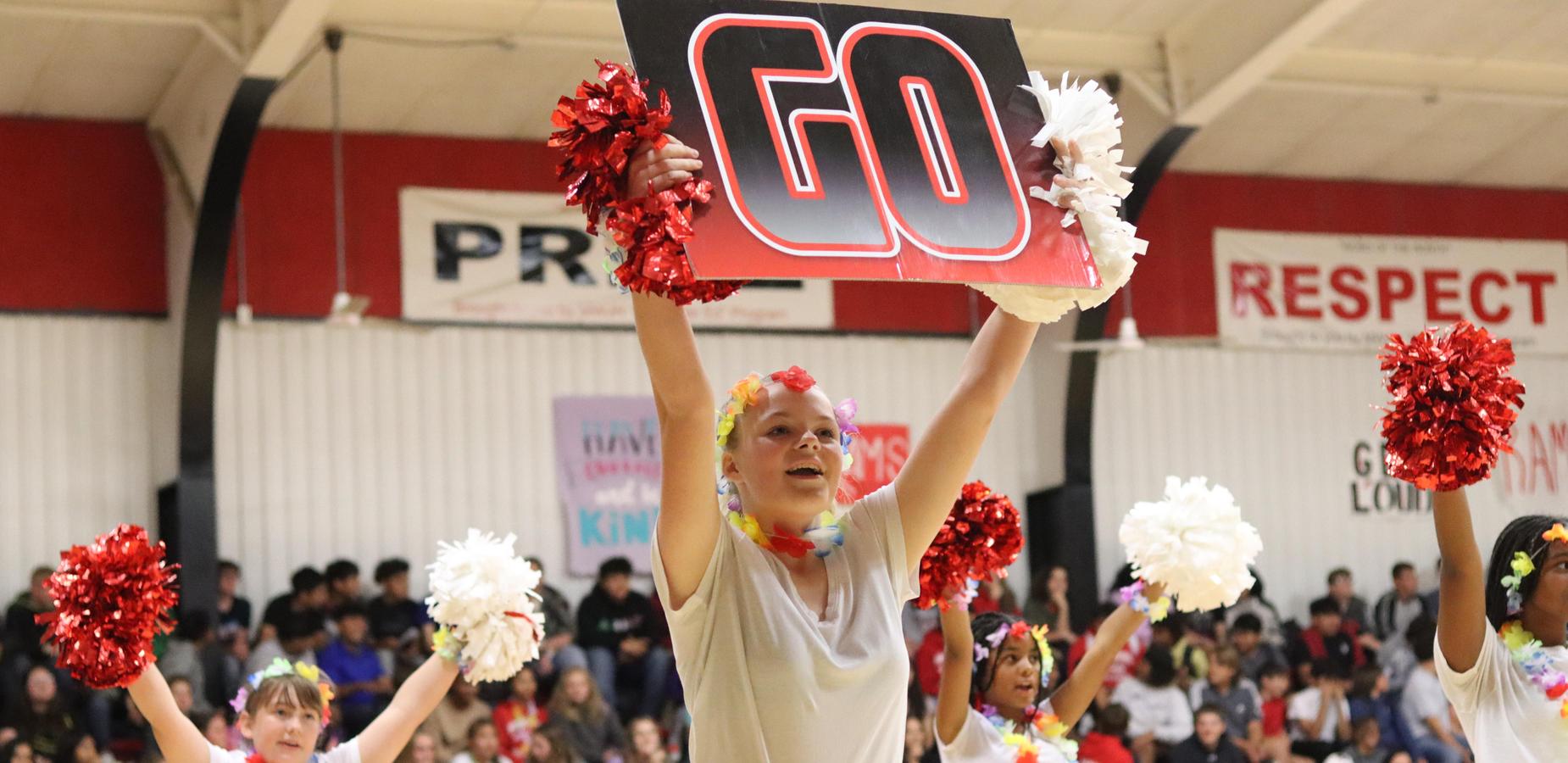 jr high cheerleader