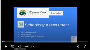 Schoology Assessment  