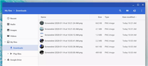 image chromebook My files 