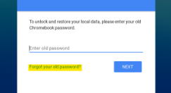 image chromebook old password 