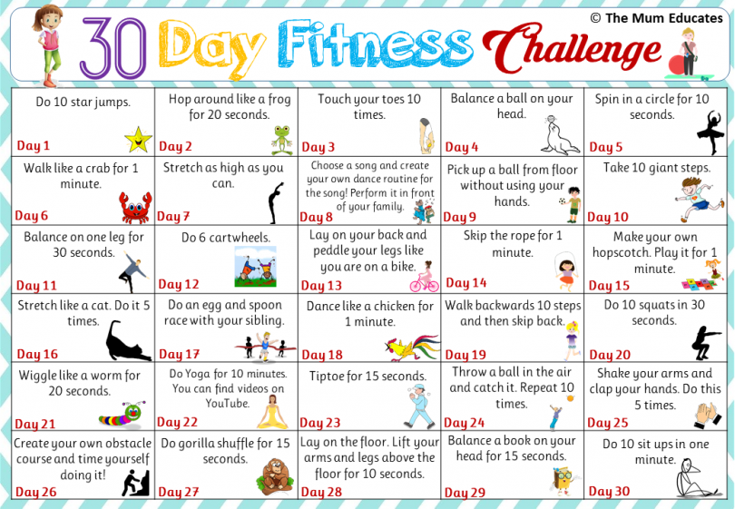 30 Day Fitness Challenge 