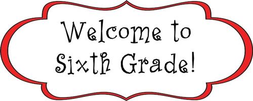 Welcome to 6th grade!