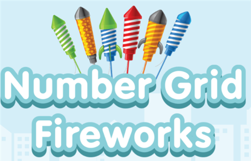 Number Grid Fireworks 