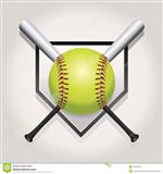 Softball & Plate 