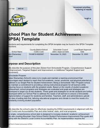 School Plan