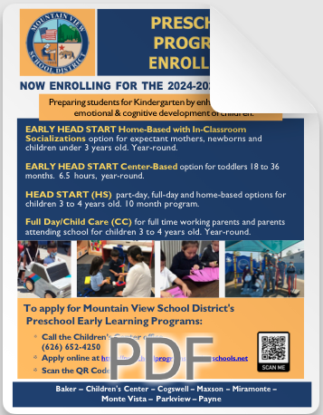 Preschool Program Enrollment