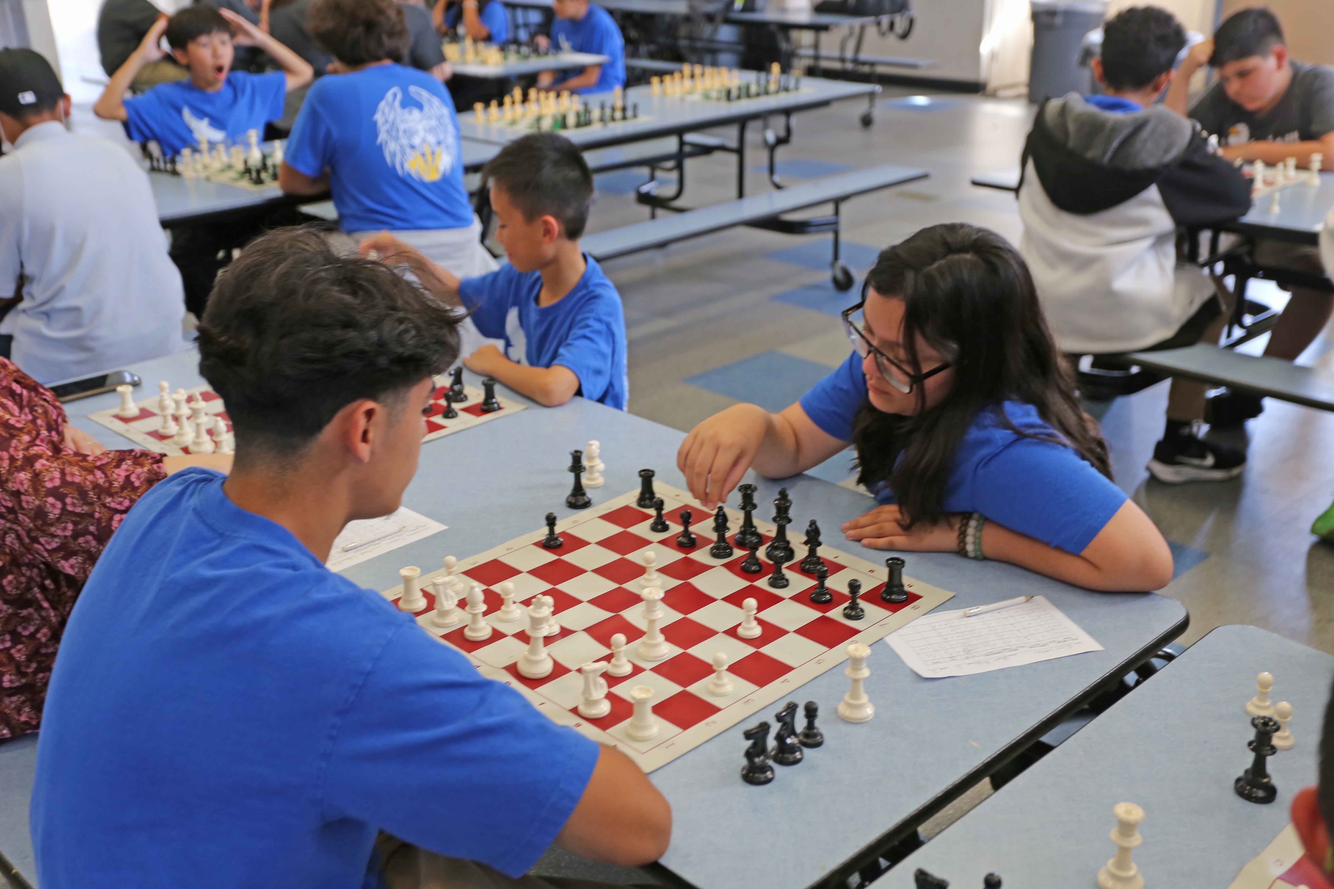 This is the image for the news article titled Strategy & Logic Abound at Chess Competition