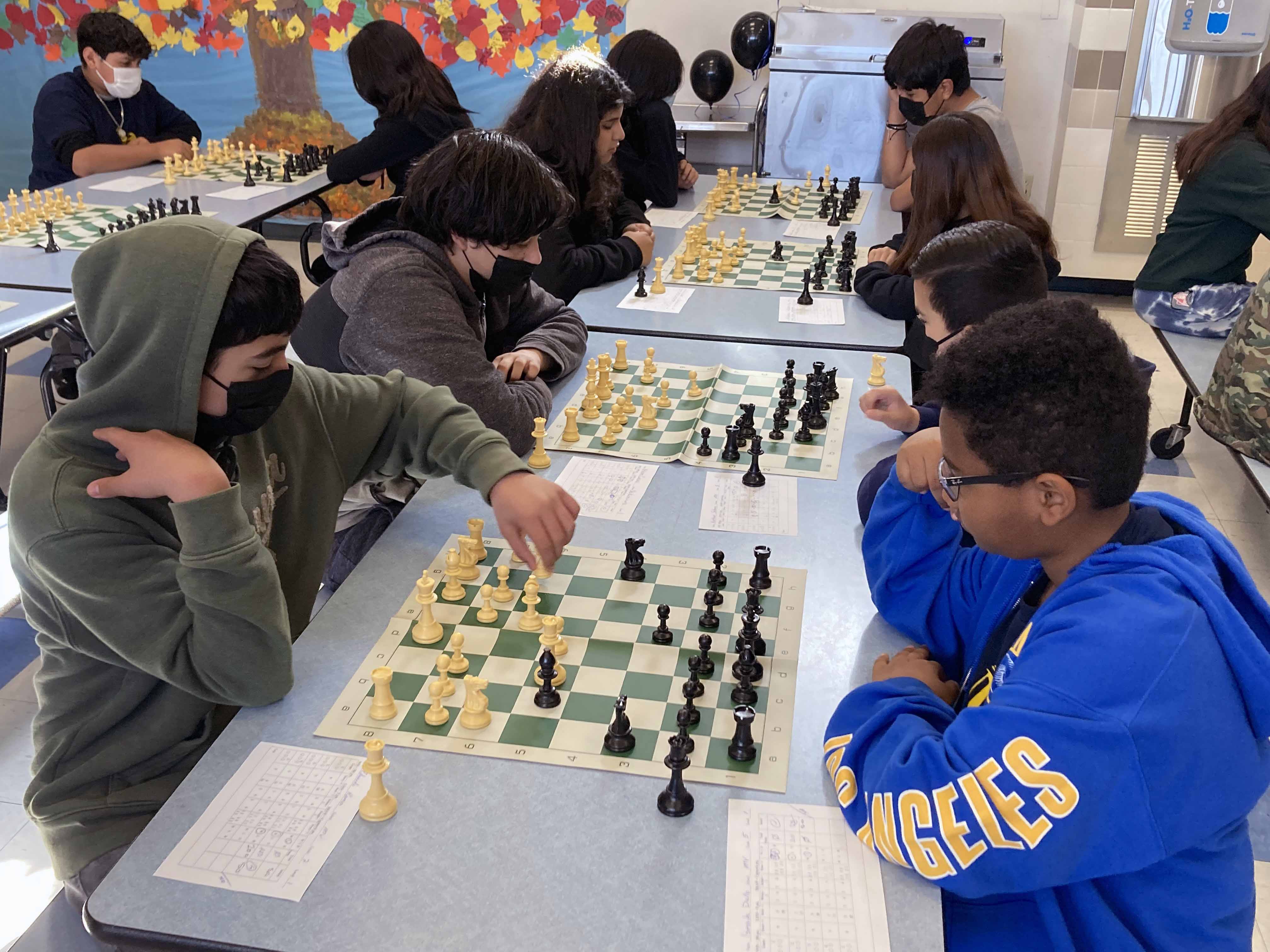 This is the image for the news article titled Students Participate in District Chess Competition