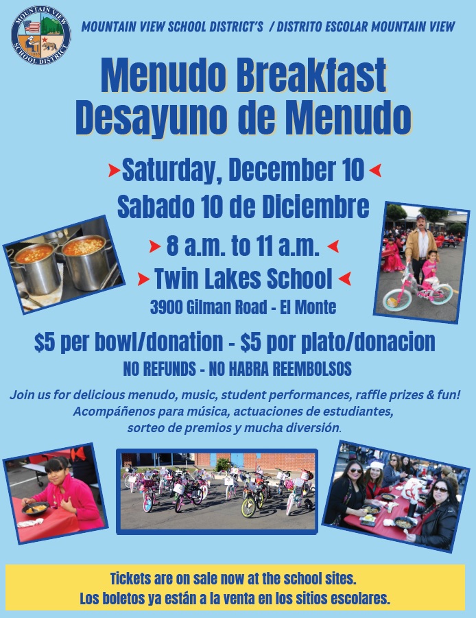 This is the image for the news article titled Menudo Breakfast - Saturday December 10