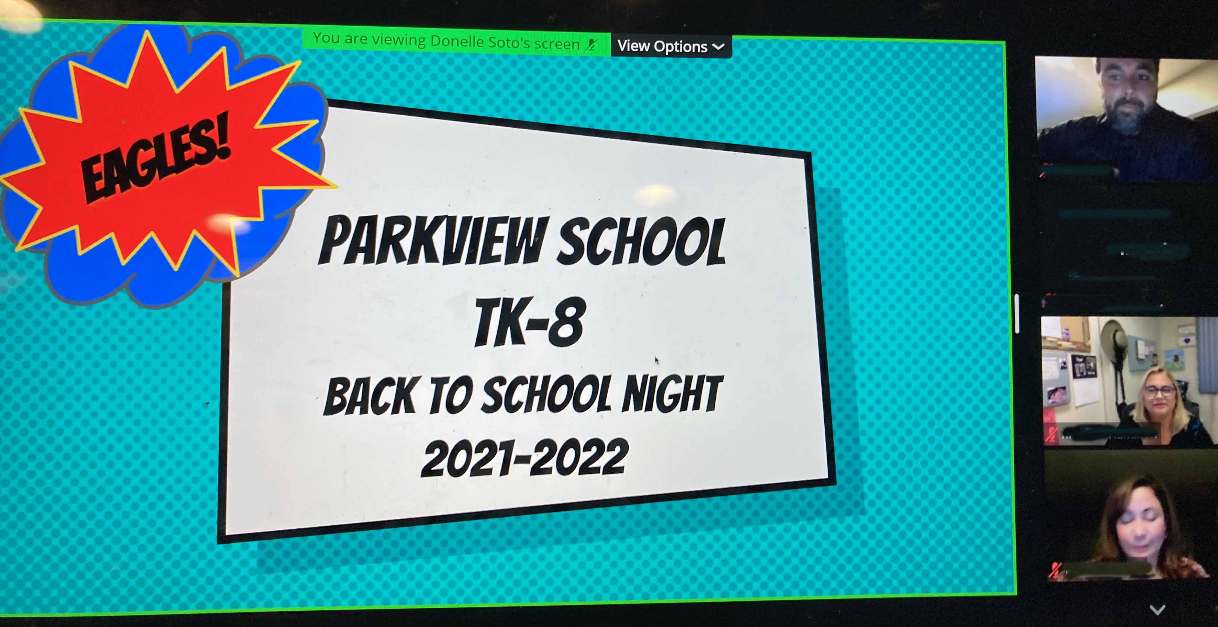 This is the image for the news article titled Back to School Nights 2021