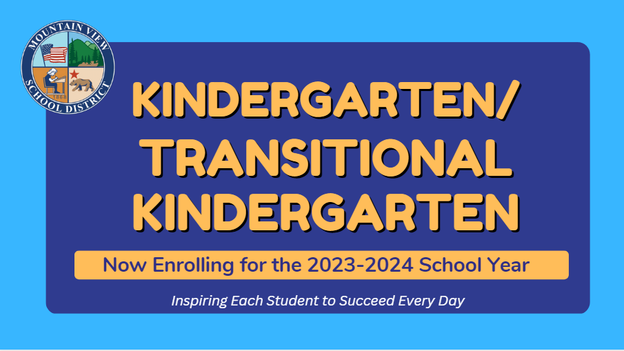 This is the image for the news article titled Enroll Now for Kindergarten and TK for 2023-24