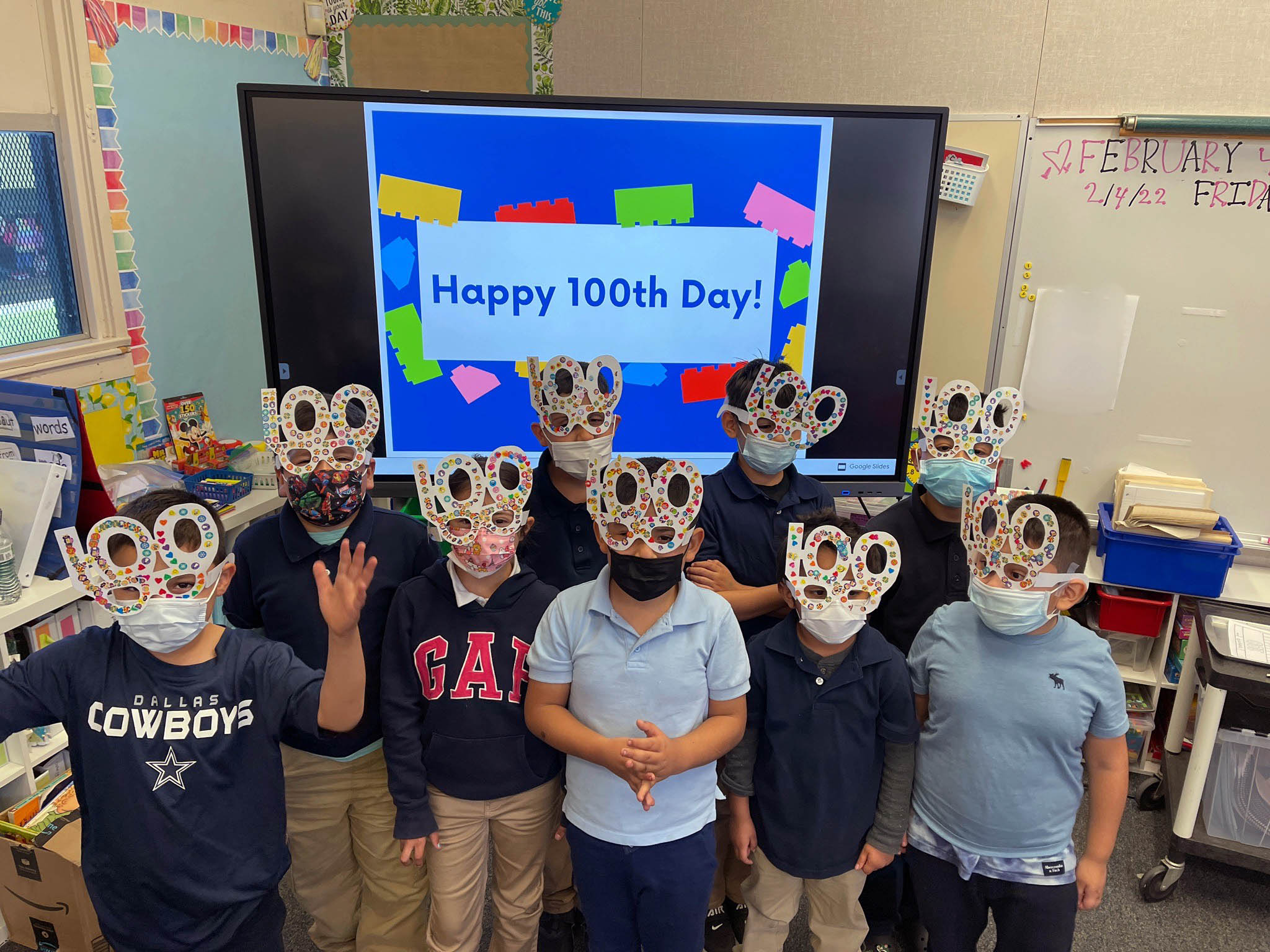 This is the image for the news article titled 100th Day of School Celebrations Held