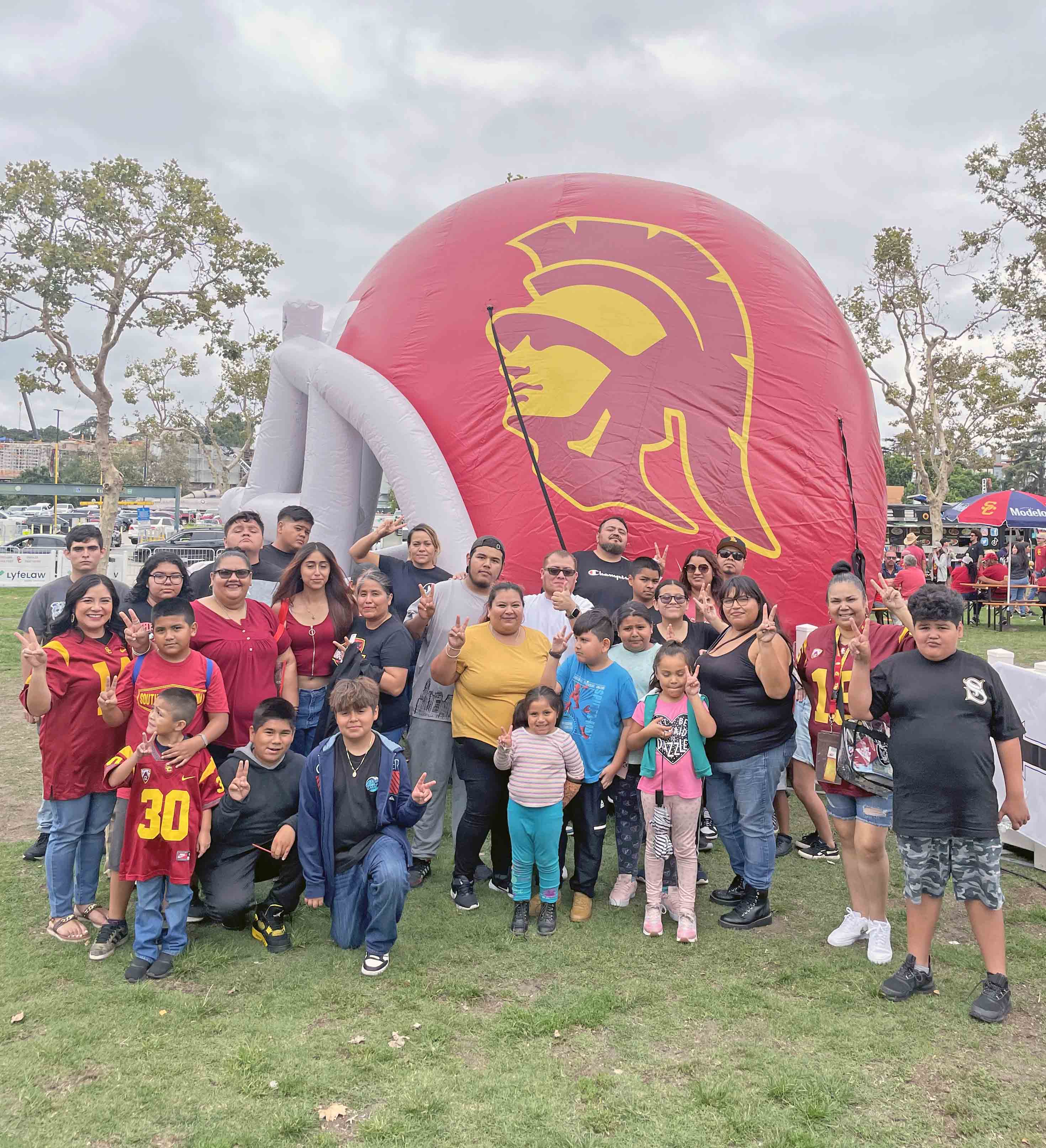 This is the image for the news article titled Families Enjoy Field Trip to USC Football Game 