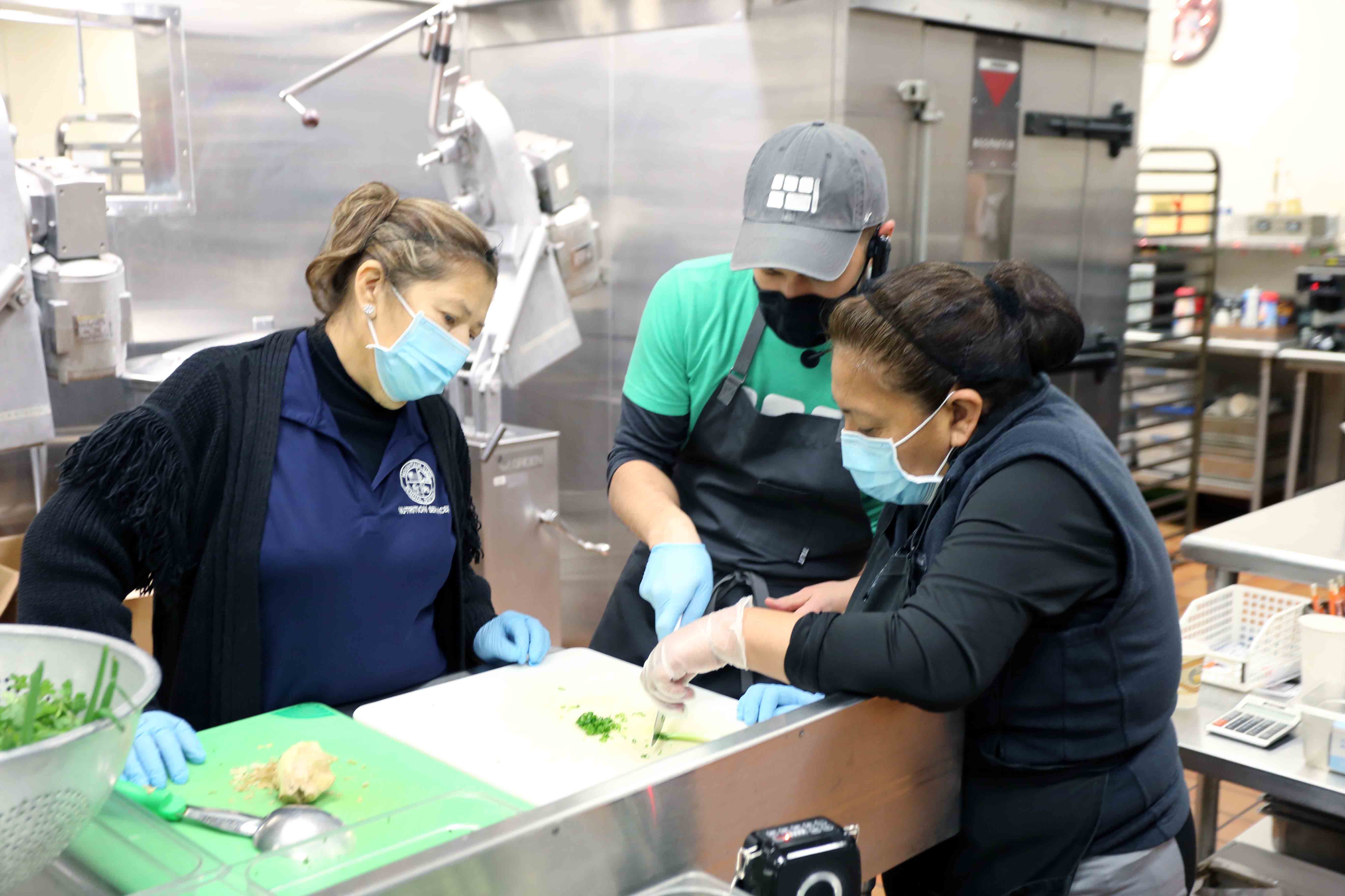 This is the image for the news article titled Nutrition Services Takes Part in Hands-on Training