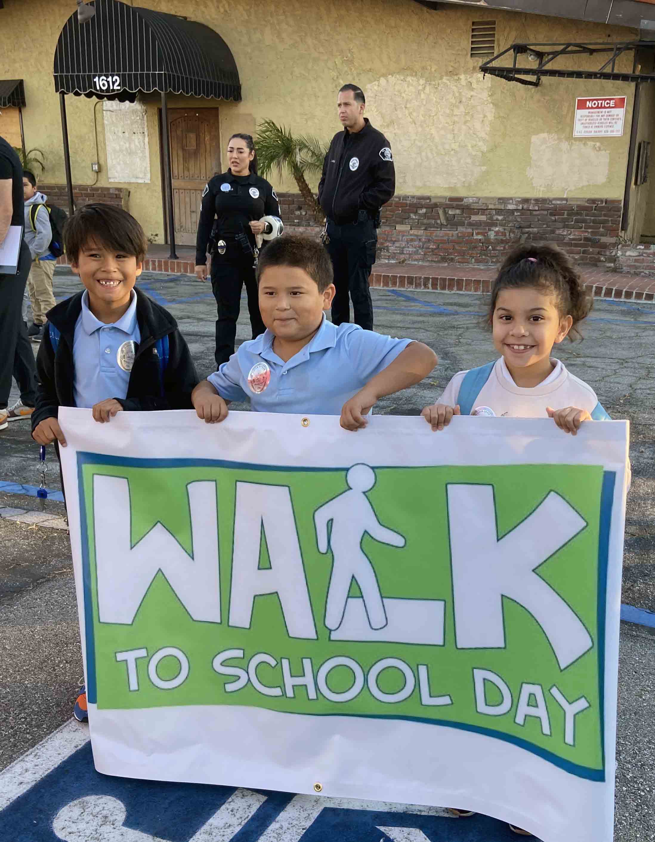 This is the image for the news article titled MVSD Celebrates Walk to School Day 