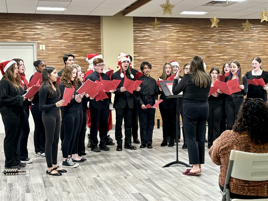 The Choir singing carols