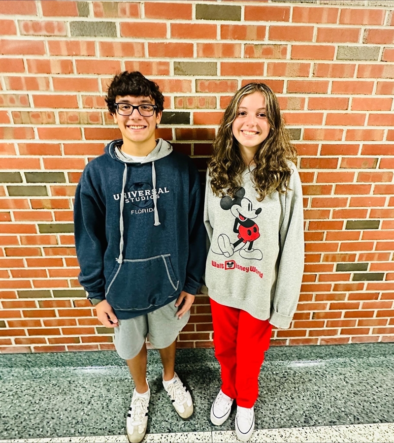 All-State musicians Aidan Passaro and Mackenzie Kling