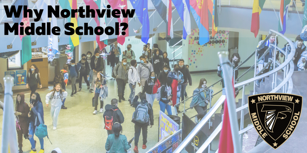 Students gather inside Northview.