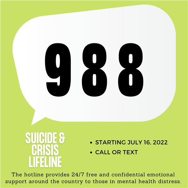 988 Suicide & Crisis Lifeline