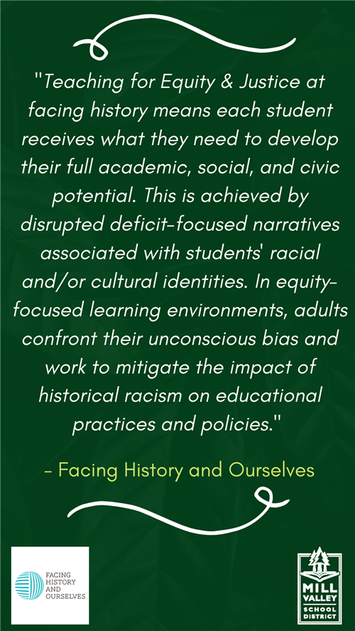 equity and justice quote from facing history and ourselves 