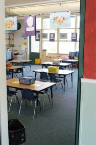 empty classroom