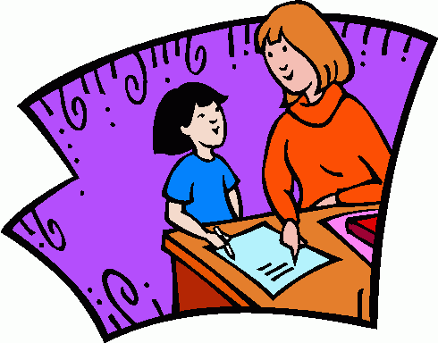 teacher helping student 