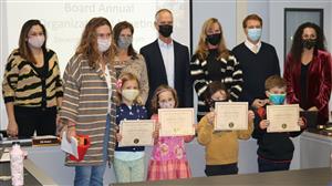 Students, Board and Staff with certificates