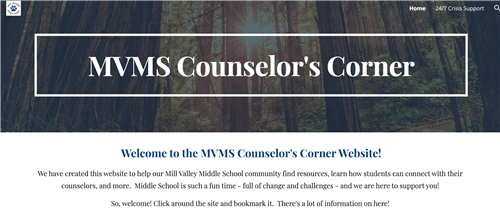 Click on image to go to MVMS Counselor's Corner Website