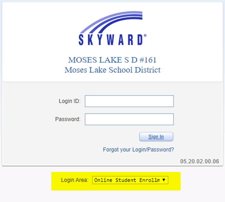 Student Enrollment screenshot