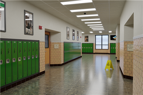 School Hallway 