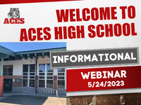  exterior of ACES high School Informational Webinar