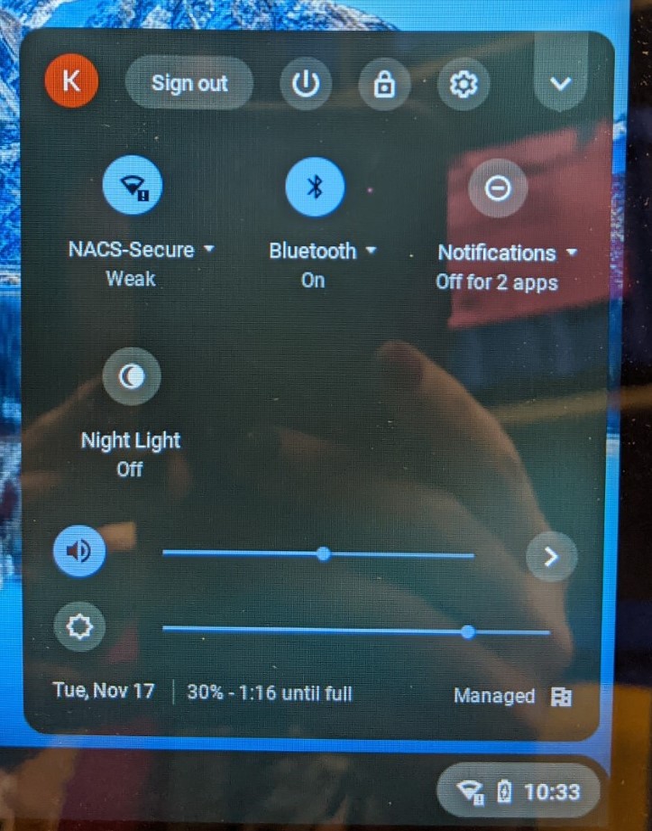 CB settings image