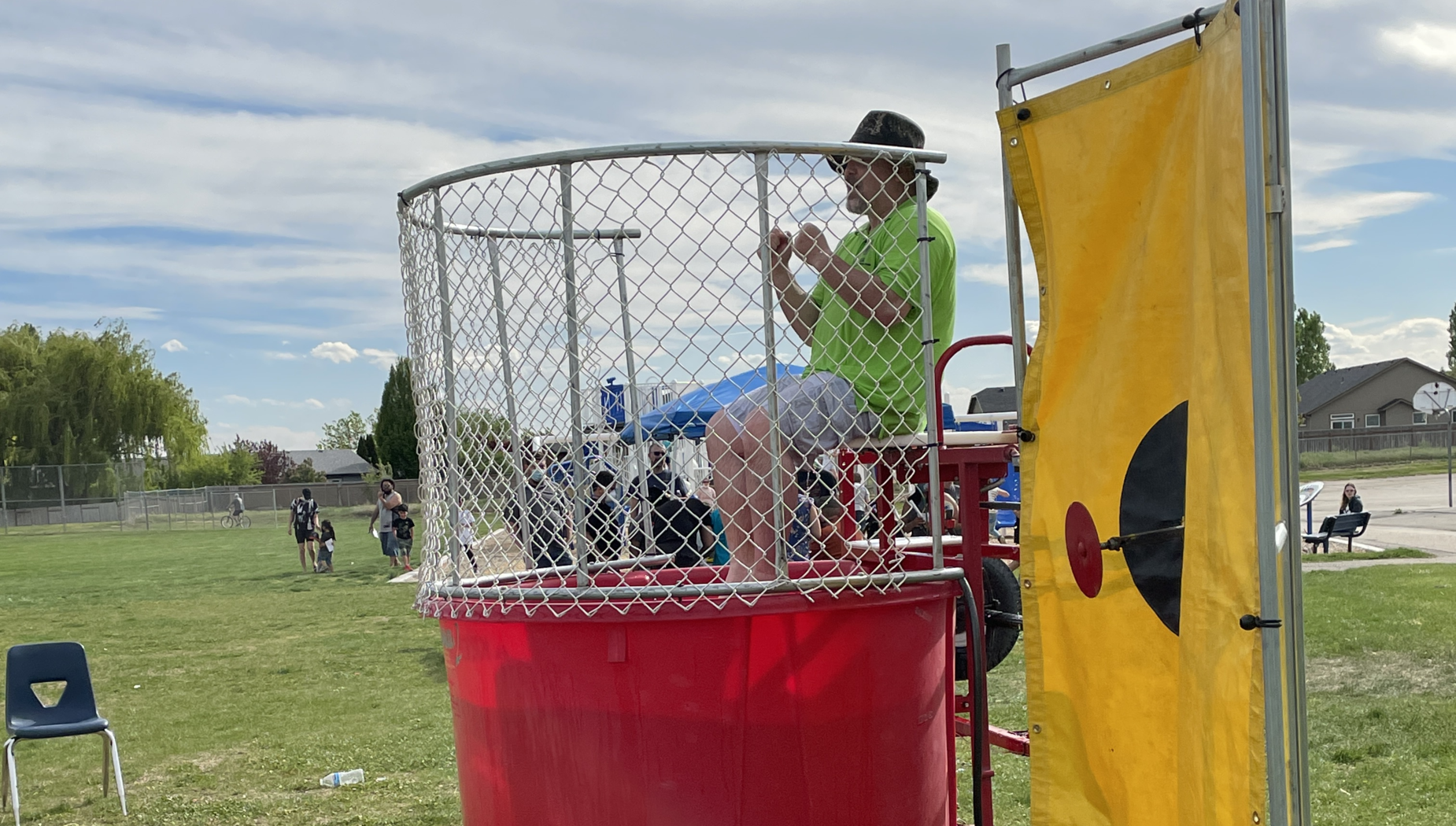 Mr. Hillman at the 2021 school carnival.
