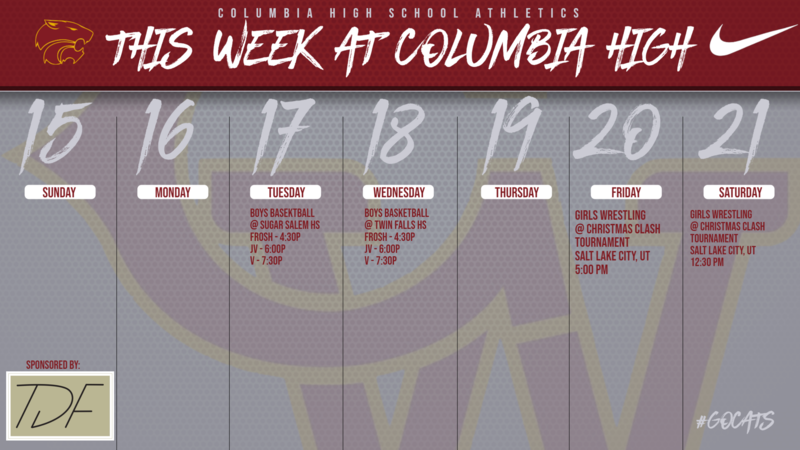 calendar graphic for the week