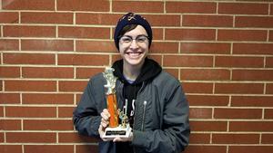 Ty Davis with his trophy