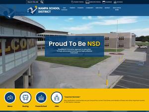 Screenshot of Nampa\'s Website