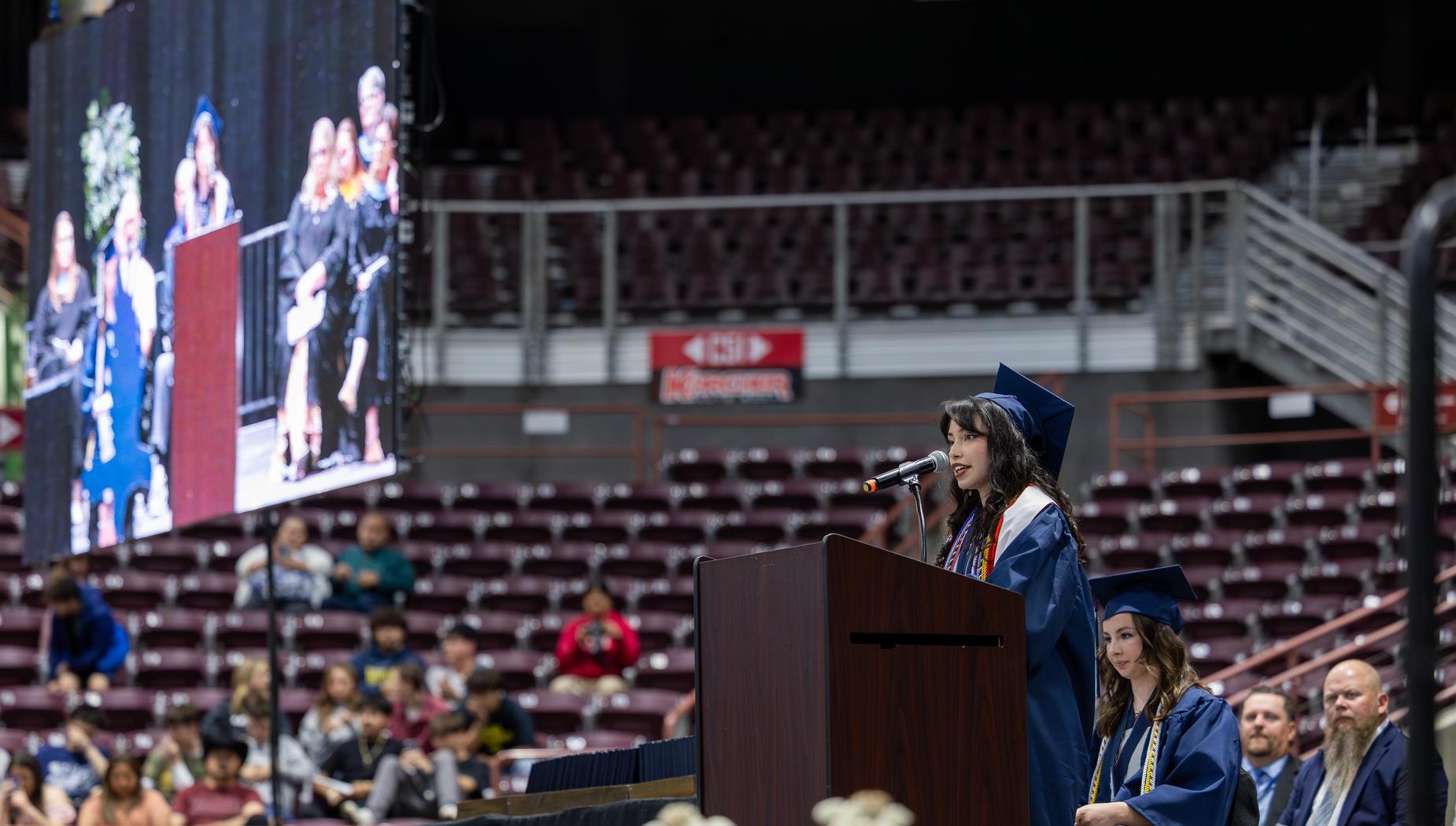 Valedictorian Speaker at graduation