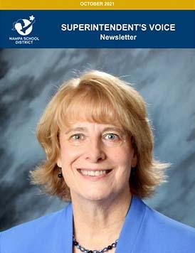 Paula Kellerer headshot under a Superintendent\'s Voice banner