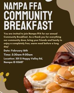 Nampa FFA Free Breakfast